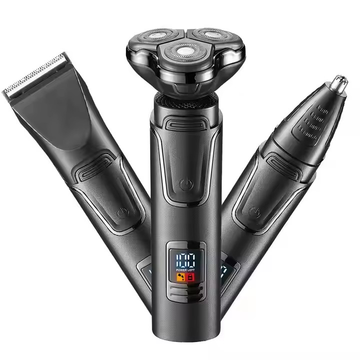 Electric Shaver Rotary - 3'ü 1 Arada Elektrikli Tıraş Makinesi