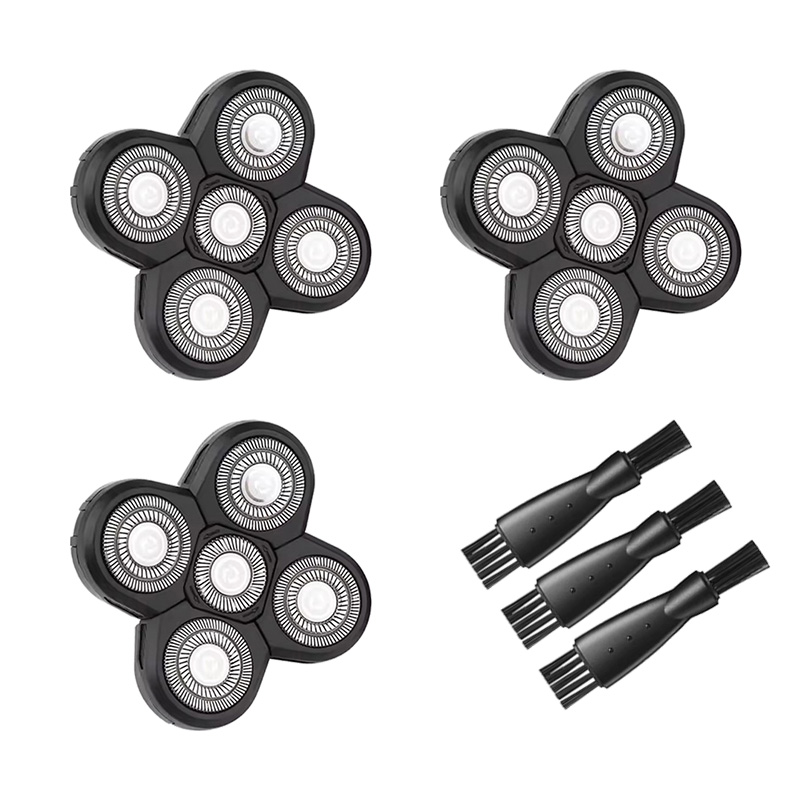 Electric Shaver Rotary - 5 bıçaklı döner kafa başlığı tıraş