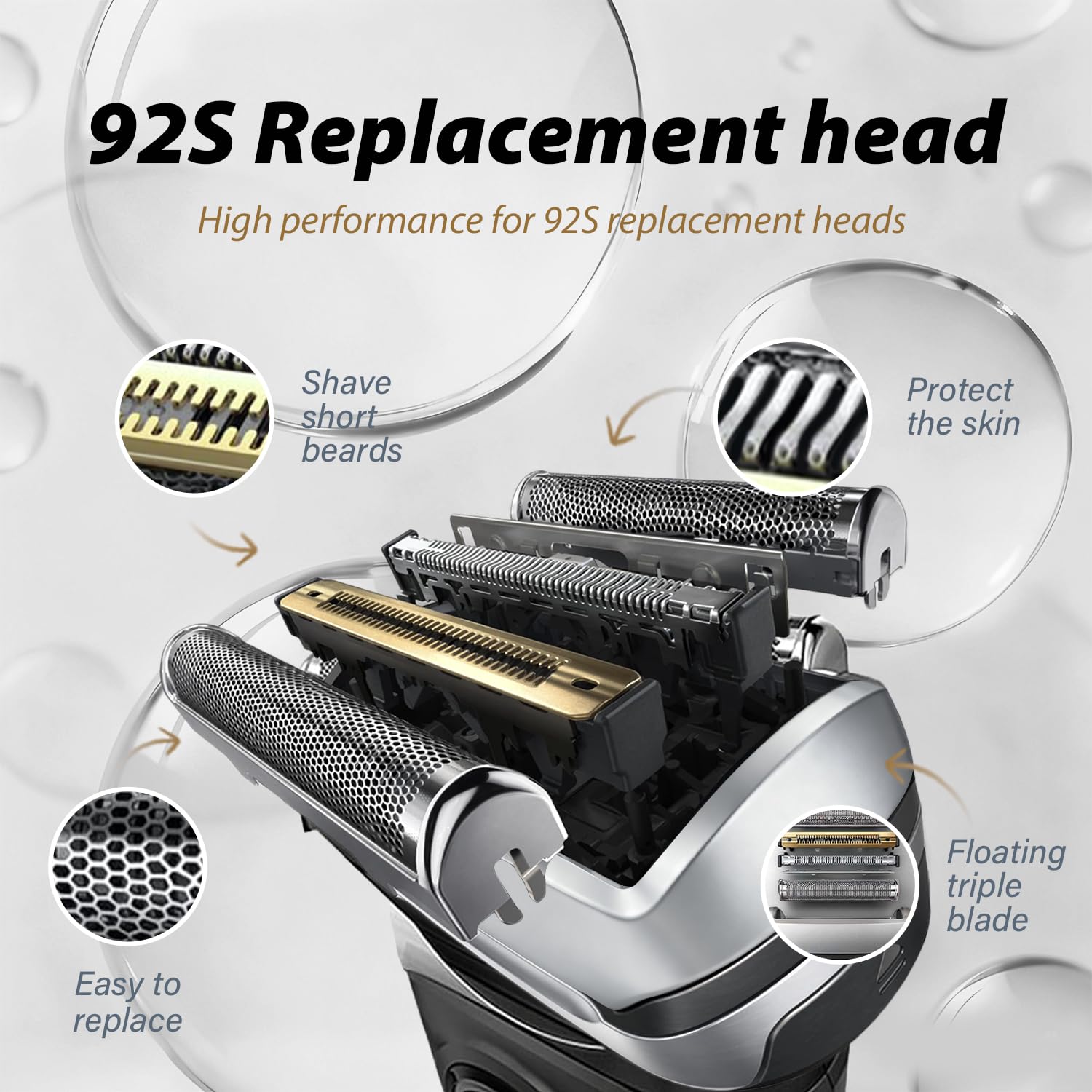 Yeni 92S Yedek Folyo Başlık, B - Electric Shaver Rotary incelemesi ve fiyatı