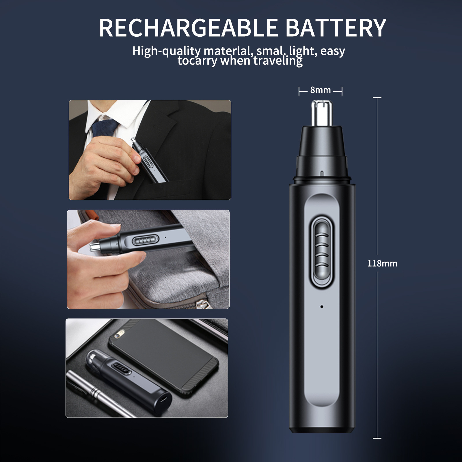 Erkekler için Burun Saç Düzelt - Electric Shaver Rotary incelemesi ve fiyatı