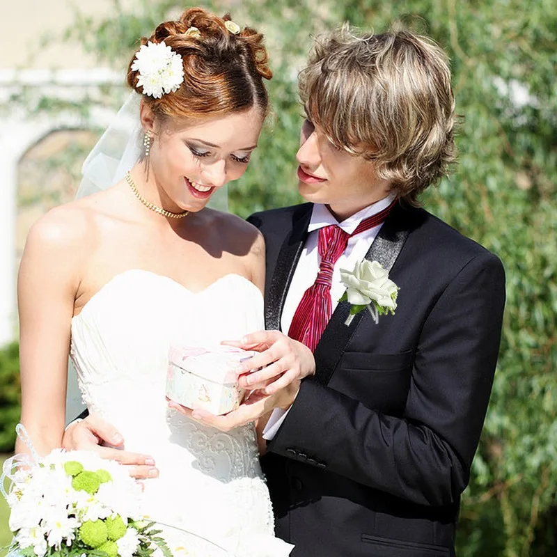 6 adet/takım Yaka Çiceği Erkek - Men'S Grooming For Wedding incelemesi ve fiyatı